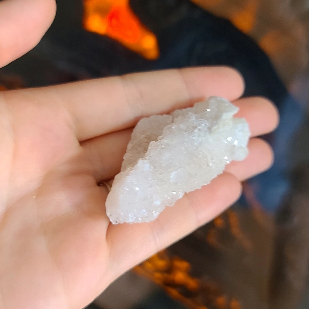 Beautiful Ice Quartz Geode in a box